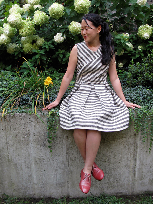 Jamie Lau Designs Textured Geometry Dress