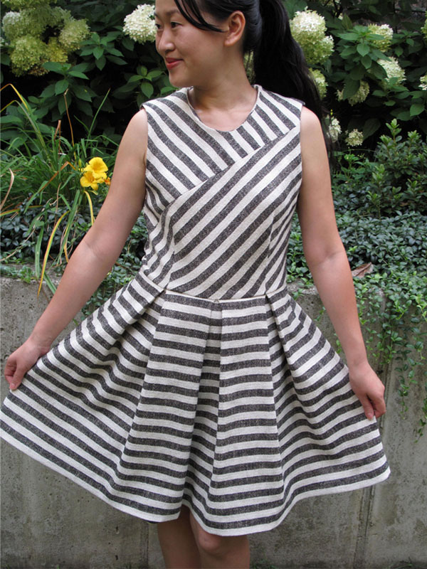 Jamie Lau Designs Textured Geometry Dress