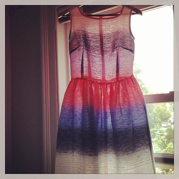 Jamie Lau Designs Striped Linen Sunset Dress