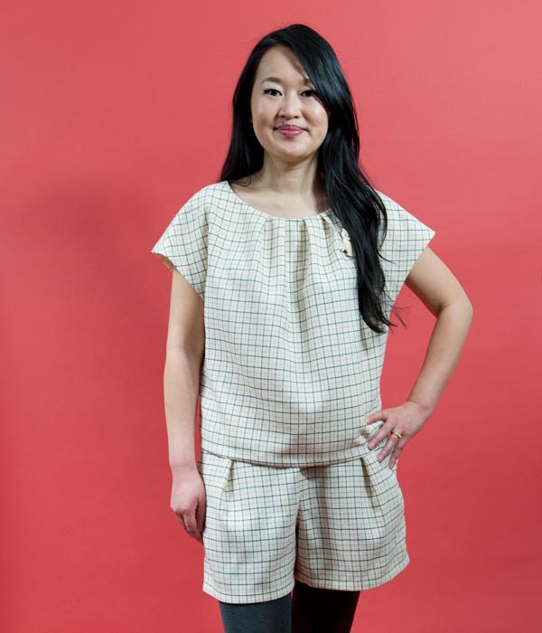 Jamie Lau Designs Windowpane Pleated Duo 1