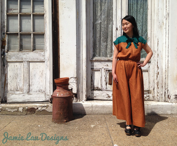 Jamie Lau Designs Linen Palazzo Pant Jumpsuit 1