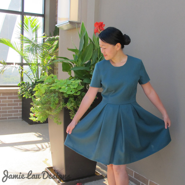 Jamie Lau Designs Pleated Wool Dress 3