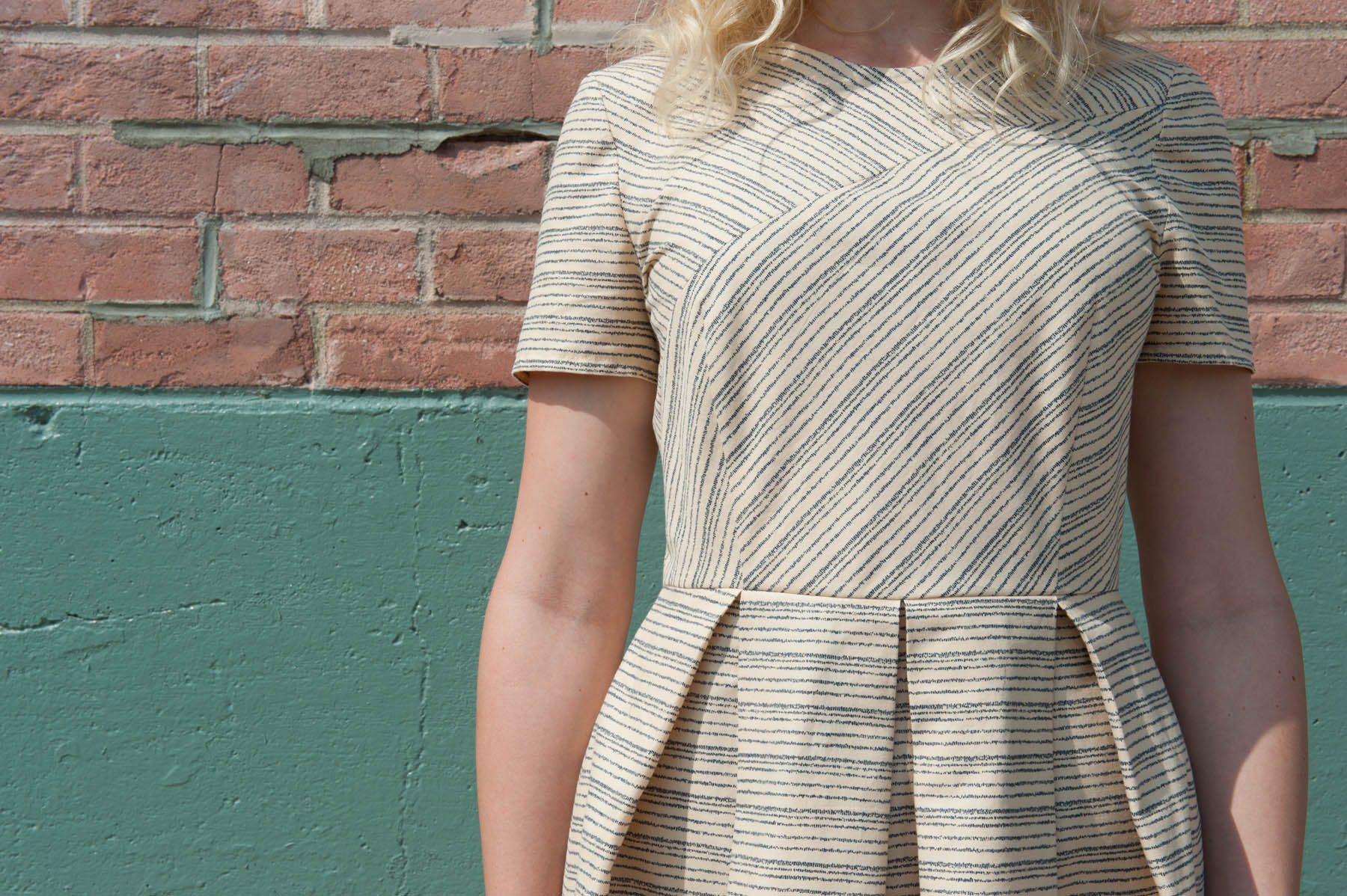 Birch Striped Geometry Dress