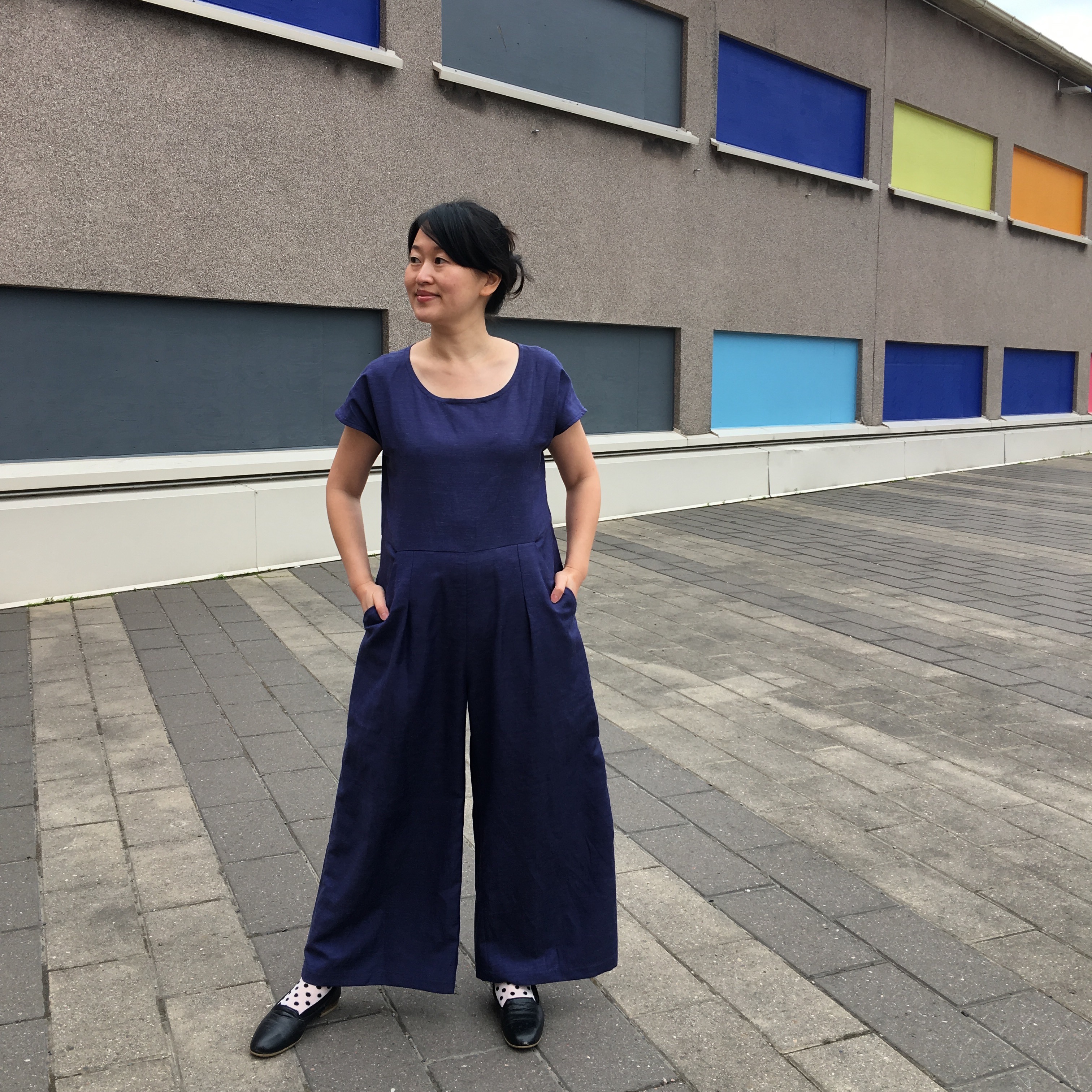 Ultramarine Blue Motion Jumpsuit 4