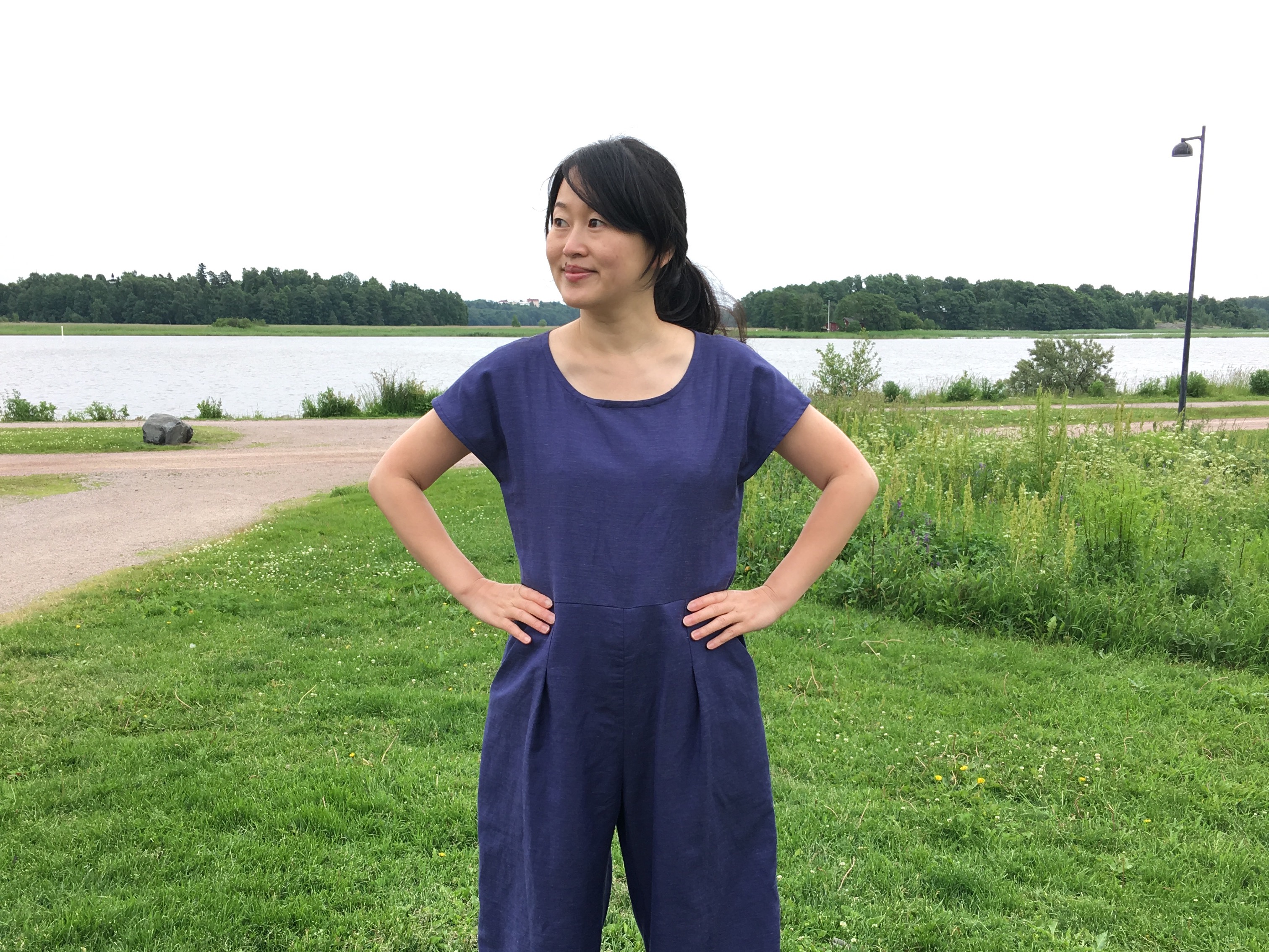 Ultramarine Blue Motion Jumpsuit 6