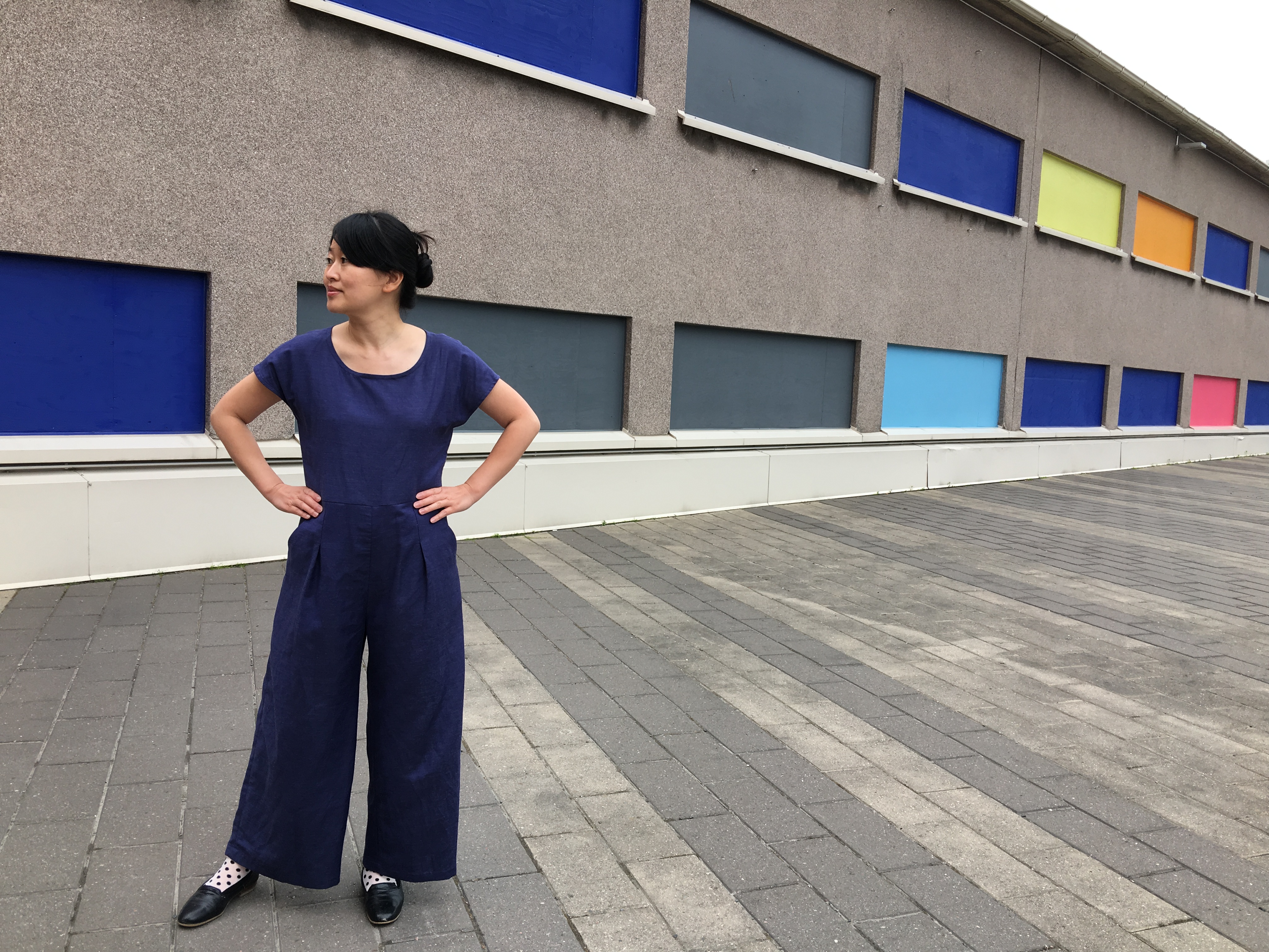 Ultramarine Blue Motion Jumpsuit 1