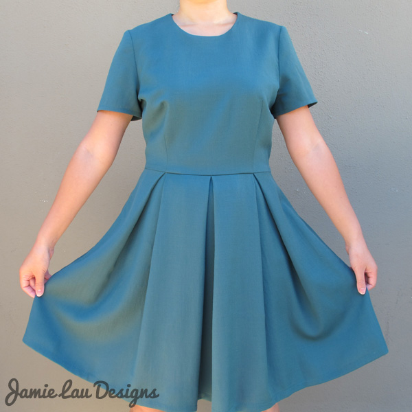 Jamie Lau Designs Pleated Wool Dress 2