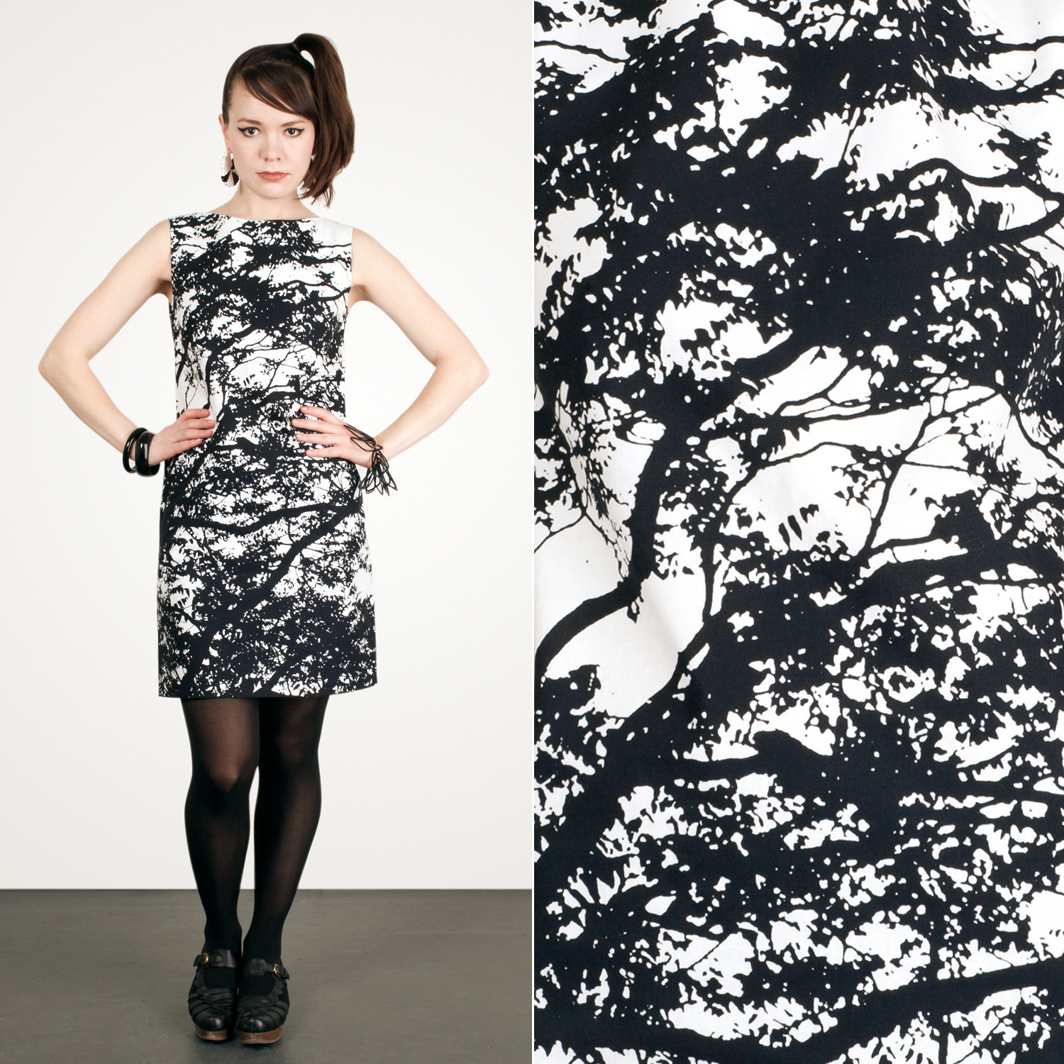 JLD Studio Sale: Dark and Stormy Shift Dress - jamie lau designs