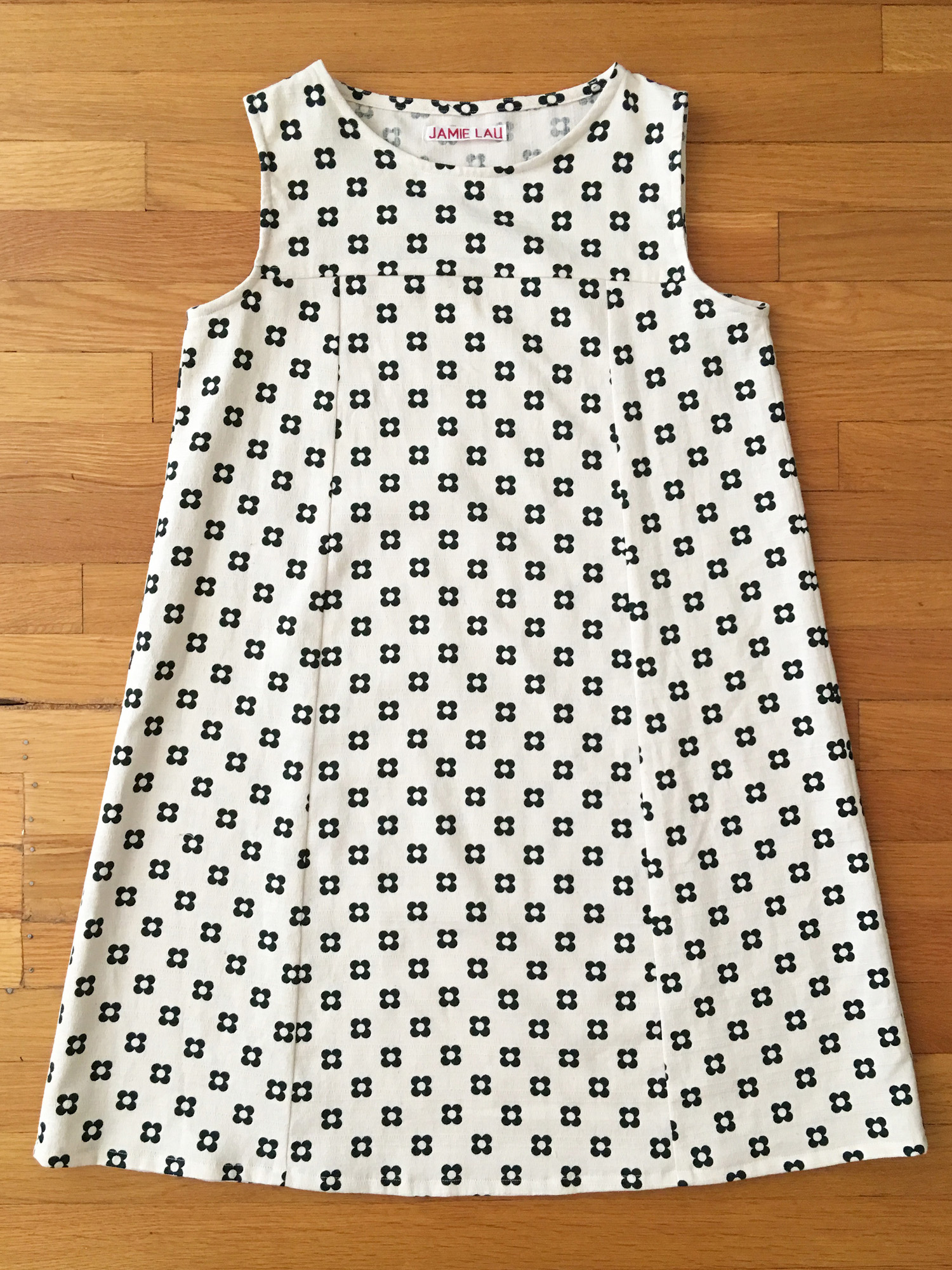 JLD Studio Sale: Ivory and Forest Green Floral A-line Section Dress
